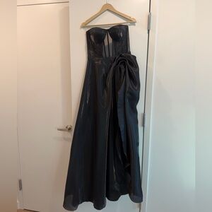 Sophisticated Black Strapless Gown